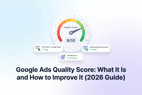 Google Ads Quality Score: What It Is and How to Improve It (2026 Guide)