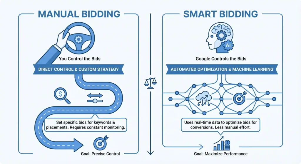 What is manual bidding by faazizpro